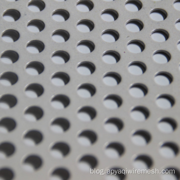 aluminium round hole steel perforated metal mesh